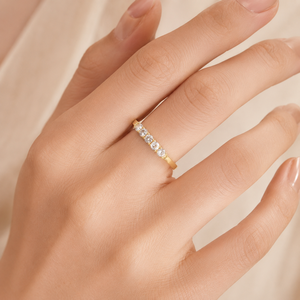 Anello Aperto Minimalista Regolabile con Accento Quadrato, Anello Creativo da Dito per Donne - Product Image 4