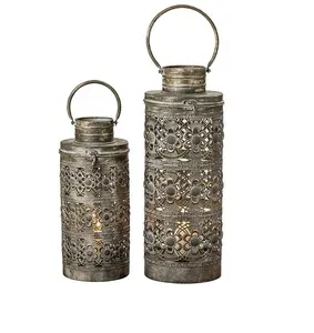 灯具和照明圣诞灯笼复古摩洛哥挂灯仿古外观套装2 pc