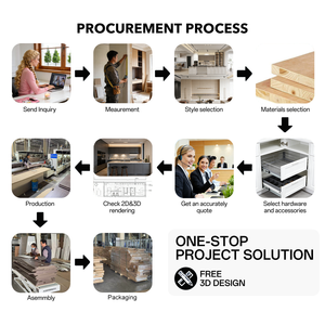 Meubles de <span class=keywords><strong>cuisine</strong></span> modernes en chêne massif/MDF, finition haute brillance, solutions d'angle gain de place, éclairage LED intégré, résistant à l'eau - Product Image 6