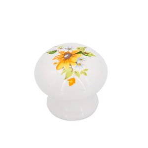 Kitchen Furniture Mushroom Round <strong>Drawer</strong> Pulls Ceramic Cabinet Handle <strong>Knobs</strong> <strong>Funky</strong> Porcelain Free Modern Kitchen Hardware 7-45days - Product Image 3