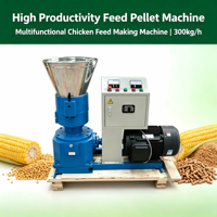 Nouvelle machine à granulés multifonctionnelle Lerford en promotion pour la fabrication d'aliments pour volailles, capacité 300 kg/h, en acier au carbone durable, 380 V