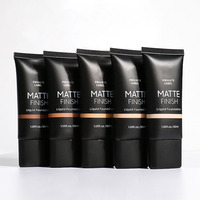 Fond de teint vegan de haute qualité à marque privée, couvrance totale, crème, imperméable, fini mat
