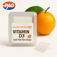 Fabrication de vitamines de marque privée végétalienne personnalisée bandelettes de vitamine D3 supplément de papier de riz comestible film oral à dissolution rapide