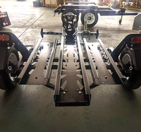 Remorque de transport pour moto ou scooter à essieu unique