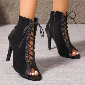 2026 nouveau KJ moins cher talon haut caoutchouc Batacha Jazz chaussures femmes noir salle <span class=keywords><strong>de</strong></span> bal Tango moderne bottes <span class=keywords><strong>de</strong></span> <span class=keywords><strong>danse</strong></span> <span class=keywords><strong>latine</strong></span> - Product Image 4