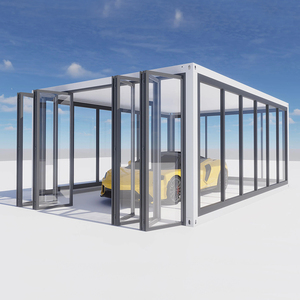 <span class=keywords><strong>Precio</strong></span> barato Villas modulares Oficina prefabricada Una casa de Marco Muestra prefabricada de 3 dormitorios Casa prefabricada 2 Garaje - Product Image 2