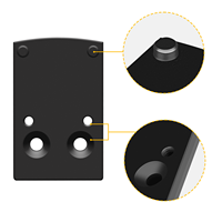 SPINA OPTICS Adaptateur de plaque de visée à point rouge anodisé dur haute pression personnalisé Accessoires de portée optique de montage de visée tactique