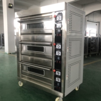 Four à sole commercial pour boulangerie, électrique/gaz, pour matières premières à base de maïs, avec protection contre la surchauffe, haute économie d'énergie, haute productivité, pour pain français