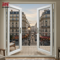 Fenêtre à persiennes verticales en alliage d'aluminium à double vitrage pour maison, à haute efficacité énergétique