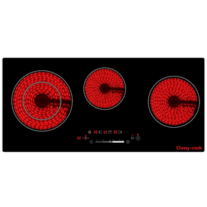 <span class=keywords><strong>Placa</strong></span> de cocina <span class=keywords><strong>Vitro</strong></span> horizontal de cerámica eléctrica integrada de 3 quemadores con <span class=keywords><strong>placa</strong></span> caliente de 3 ojos - Product Image 3