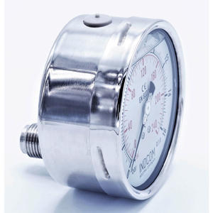 เกจวัดความดันแบบเติมของเหลวได้ รุ่น HUBEN แบบหน้าแปลนด้านหน้า - Product Image 4