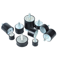 Cylindrique personnalisé M4 - M12 Goujon Isolateurs en caoutchouc Canette Anti Vibration Sandwich Supports