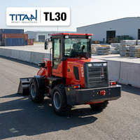 Chargeuse sur pneus durable de 3 tonnes TITAN TL30, chargeuse frontale, moteur diesel 92 kW, capacité de la benne de 1,5 m³, conforme à la norme Euro 5, certifiée CE