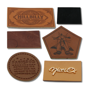 사용자 정의 양각 가죽 패치 의류 목 셔츠 로고 태그 청바지 자체 접착 라벨 여성 가방 핸드백 - Product Image 1