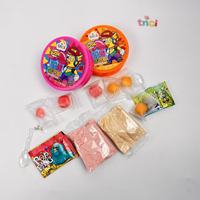 TNCI Vente en gros de poudre acidulée pour chewing-gum à bulles, ensembles amusants à thème fruité, collations interactives pour enfants, commande en gros, boîte
