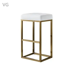 Фабричная мебель для столовой из нержавеющей стали с металлическими ножками, современный дизайн, барный стул