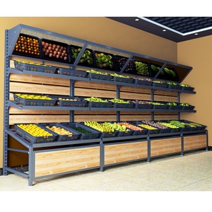 Étagères de présentation de fruits et légumes <span class=keywords><strong>en</strong></span> plastique pour supermarché, réfrigérateur à fruits - Product Image 3