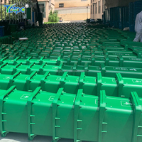 Conteneur à déchets industriels 1100L Poubelle mobile d'extérieur Poubelle en plastique HDPE