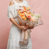 Kertas Pembungkus Kado Bunga HOT SALE, Sederhana, Anti Air, Transparan, Berkilau, Kertas Buket Grosir, Bahan Florist