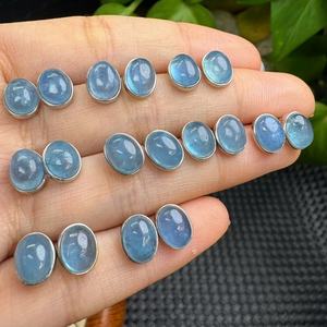 Boucles d'oreilles en cristal naturel en gros, argent 925, larimar, <span class=keywords><strong>malachite</strong></span>, quartz <span class=keywords><strong>de</strong></span> guérison, artisanat gratuit pour <span class=keywords><strong>la</strong></span> décoration - Product Image 6