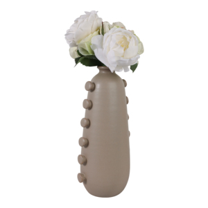 Vaso Decorativo in Ceramica con Dettagli Laterali, Formato Piccolo per Arredamento Casa, Ufficio, Soggiorno e Camera da Letto - Product Image 2