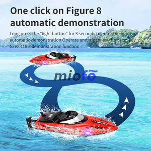 2.4GHz 25 Km/h étanche Rc bateau jouets de plein air haute vitesse télécommande petit hors-bord moteur Rc bateau - Product Image 6