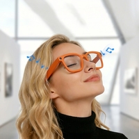 Lunettes Intelligentes avec Caméra V03PRO Anti-Lumière Bleue Traduction IA en Temps Réel Lecteur de Musique Appels Téléphoniques Caméra Unique Type-C à Commande Vocale