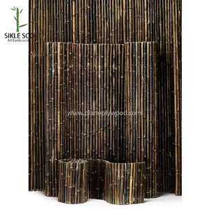 Black Bamboo Fence Free samples and prompt delivery Customized size and thickness Black Bamboo Fence