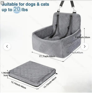 Ensemble de housses de siège de voiture pour animaux de compagnie, coussin de siège arrière universel réglable imperméable personnalisé de luxe pour siège arrière - Product Image 2
