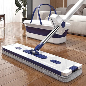 <b>Flat</b> <b>Mop</b> With Bucket Microfiber Rotating Large Size Hands Free Cleaning Tool For Floor - Product Image 5