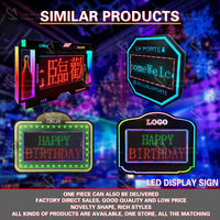 Wifi programable LED tablero de mensajes botella presentador plegable club nocturno signos