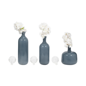 Vasi decorativi in vetro con coperchio a sfera per soggiorno, decorazioni per la casa, vaso per fiori per camera da letto e cucina - Product Image 2