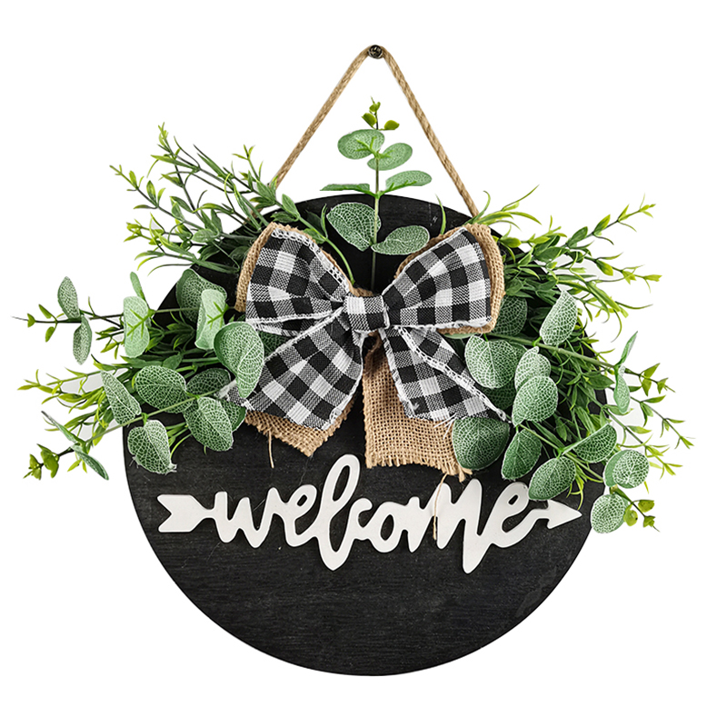 Деревянный дверной знак, подвесной Круглый крыльцо, фермерский дом, украшение для сада, фермерский декор для ванной комнаты