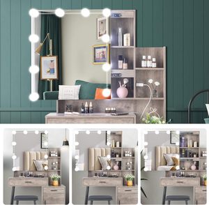Trang Trại Trang Điểm Hiện Đại Vanity Đặt Phòng Ngủ Bàn Trang Điểm Cho Trang Điểm Vanity Bàn Với Trượt Gương - Product Image 3
