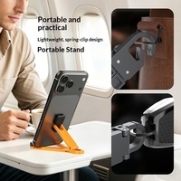 Nouveau support de téléphone et tablette en métal, portable, multifonctionnel, support de bureau pour téléphone, porte-clés