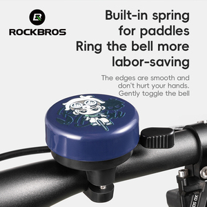 Sonnette de vélo ROCKBROS personnalisée en forme de dessin animé, accessoires de vélo, klaxon de vélo coloré <span class=keywords><strong>pour</strong></span> guidon, sonnette de vélo - Product Image 2