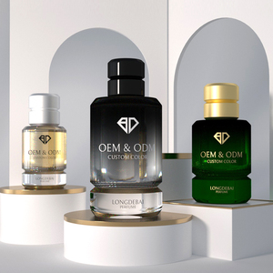 Luxury Custom <b>Empty</b> Irregular Round Perfume <b>Spray</b> <b>Bottles</b> 50ml 100ml Elegant Frosted Glass Perfume <b>Bottle</b> with High End Lids - Product Image 2