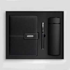 New Business Luxury <b>A5</b> <b>Diary</b> Bottle Set Customizable PU Leather <b>A5</b> Notebook Gift Set With Pen and Thermal Mug - Product Image 2