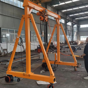 Grúa Pórtico Eléctrica Portátil de 0.5 Toneladas, Controlada por PLC, con Motor, Control Remoto y Ruedas, Mini Grúa Pórtico - Product Image 1