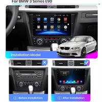 Reproductor Multimedia de Video con WIFI, Navegación GPS, Android Auto, Estéreo, Autoradio, USB para BMW Serie 3 E90 E91 E92 E93 2006-2012