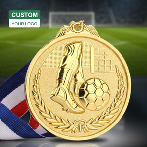 Médailles sportives 3D personnalisées Or Argent Football Trophées de football <span class=keywords><strong>Prix</strong></span> Métal Design - Product Image 1