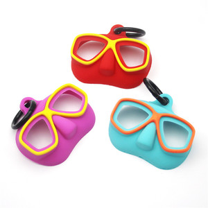 Nuevo Mini Colgante con Forma de Espejo de Buceo, Accesorios de Silicona, Llavero con Espejo de Superficie para Buceo, DIY - Product Image 3