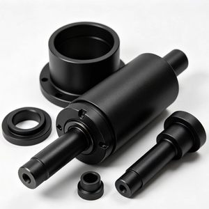 Ensemble de pièces noires non standard de précision CNC, en alliage d'aluminium, utilisées dans les équipements automatisés et les mécanismes de précision - Product Image 4