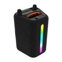 Enceinte Bluetooth 50W portable, mini enceinte karaoké RVB pour fête, microphone intégré, subwoofer portable 6000mAh