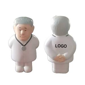 هدية طبية ترويجية كرة من الجلد الصناعي لتخفيف التوتر للأطفال على شكل طبيب خارجي - Product Image 1