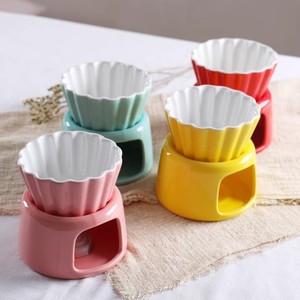 Ensemble de plateau à fromage et <span class=keywords><strong>fondue</strong></span> coréen en porcelaine TYZ pour crème glacée et desserts - Product Image 3
