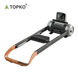 TOPKO LCD计数器磁性折叠式划船机专业控制台家用室内有氧健身健身房设备划船