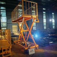 Plateforme élévatrice à ciseaux fixe en acier électrique Xinchaoyue, plateforme de levage hydraulique robuste pour travaux de construction en hauteur, 15 m max.