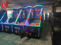 Machine de jeu de basket-ball d'arcade de luxe avec logo d'impression numérique de lumière décorative lumineuse Modes de jeu multiples