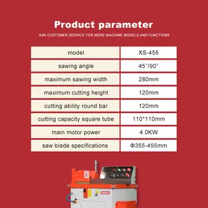 Aluminium profils chneide maschine für 45-Grad-Einkopf-Aluminium-Schneidsägemaschinen für Aluminium legierungen